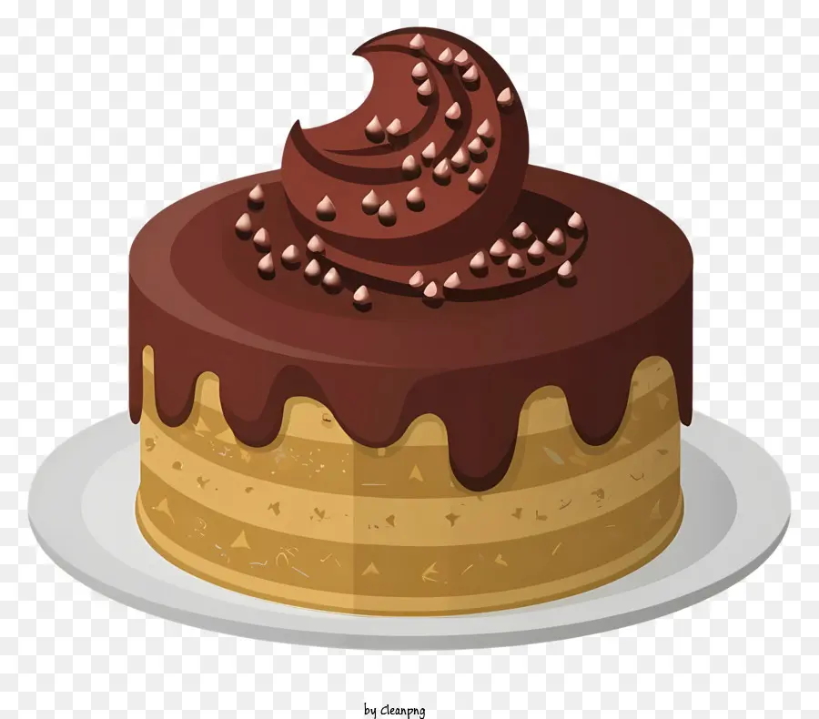 Gâteau Au Chocolat，Dessert PNG