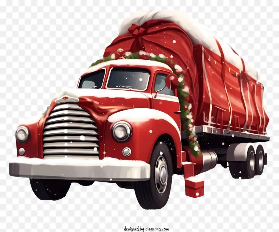 Camion Rouge，Le Père Noël PNG