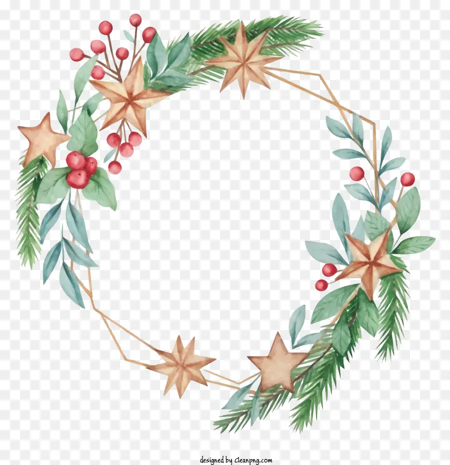 Couronne De Noël，Décorations PNG