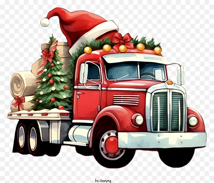 Noël Camion，Camion Du Père Noël PNG