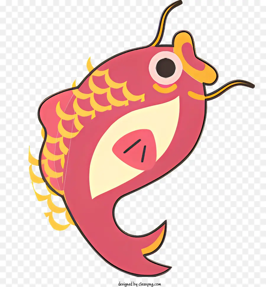 Poisson De Dessin Animé，Poisson Rouge PNG