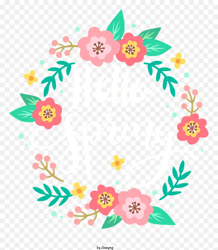 Couronne Florale，Fleurs PNG