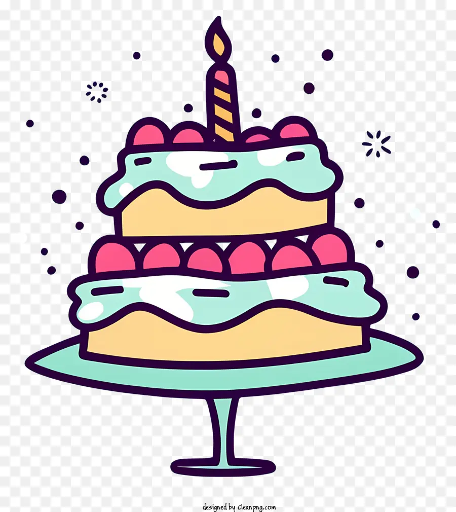 Gâteau D'anniversaire，Plateau PNG