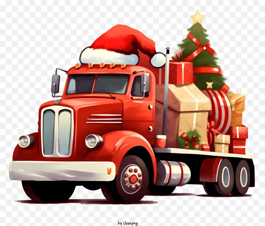 Camion，Le Père Noël PNG