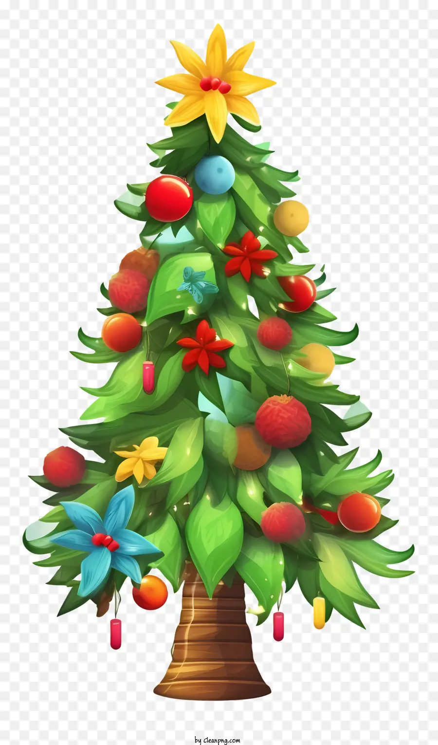 Décorations D'arbre De Noël，Décorations De Vacances Festives PNG