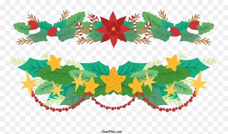 Couronne，Guirlande De Noël PNG