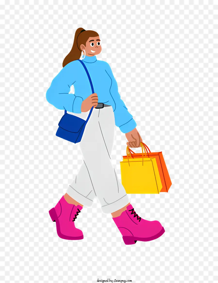 Femme，Des Sacs De Shopping PNG