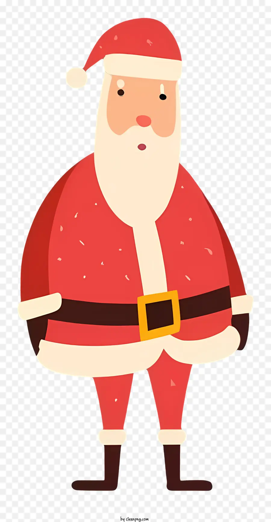 Le Père Noël，Tenue Rouge Du Père Noël PNG