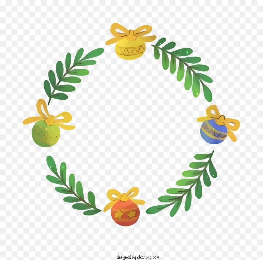 Ornements De Couronne，Couronne De Noël PNG