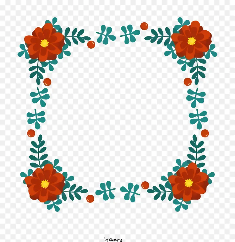 Arrangement De Fleurs，Motif Symétrique PNG