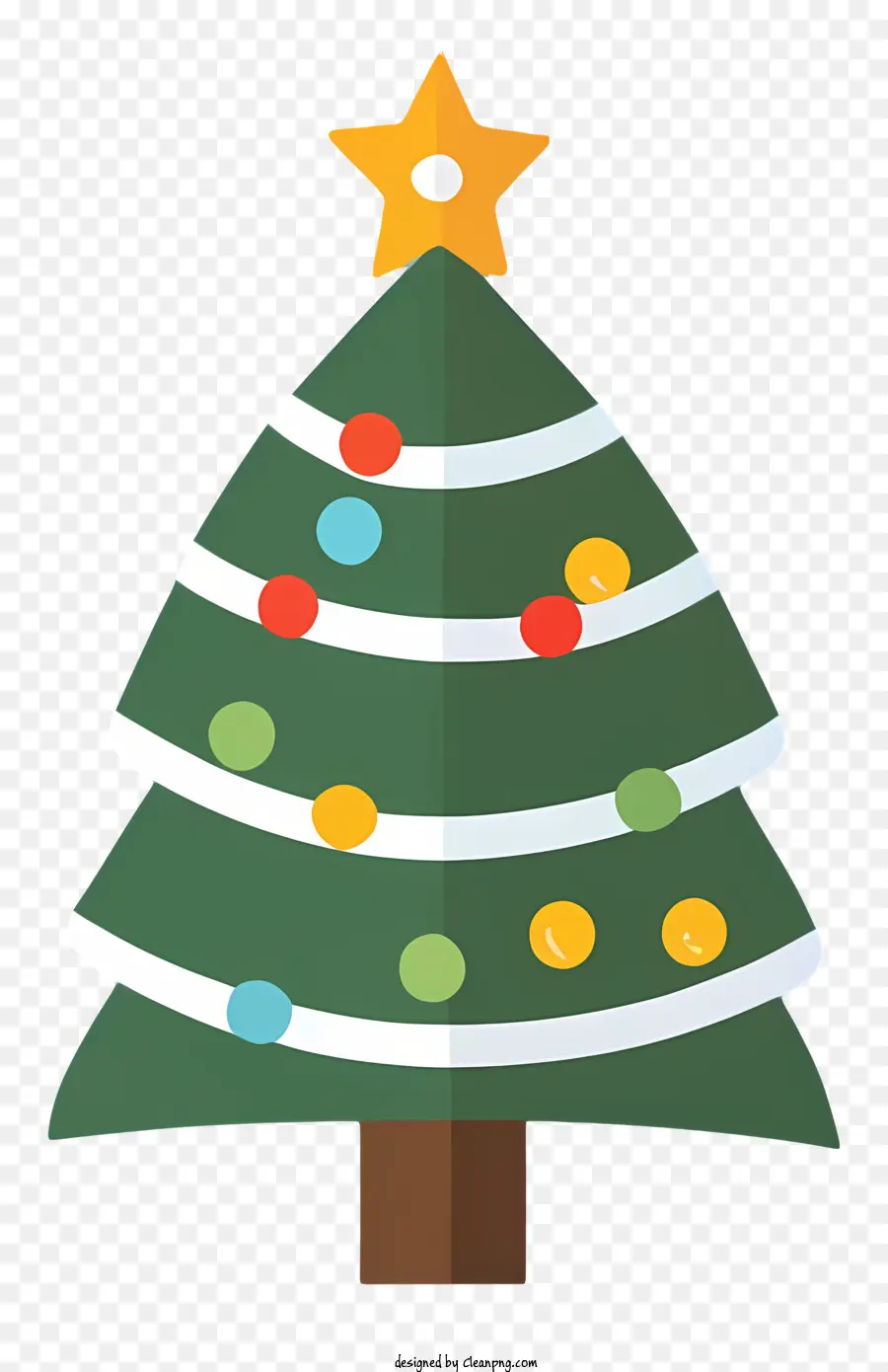 Arbre De Noël，Des Lumières Multicolores PNG