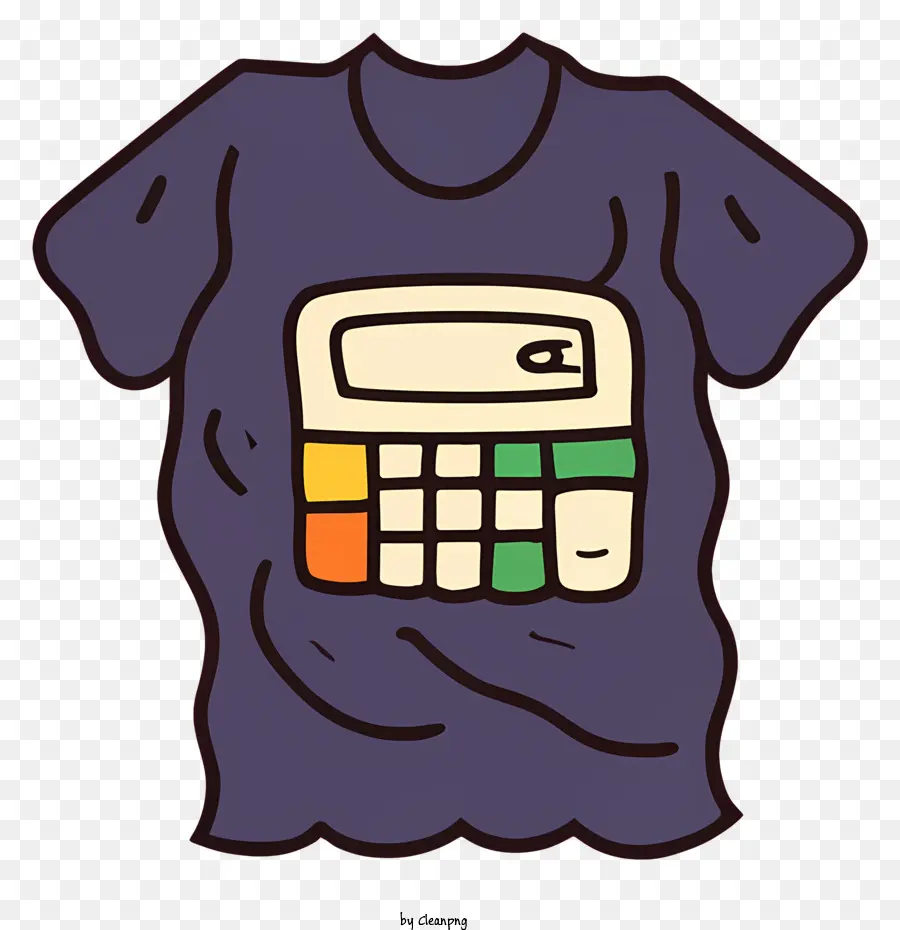 Tshirt De Poche Blanche，Image De Calculatrice Simple PNG