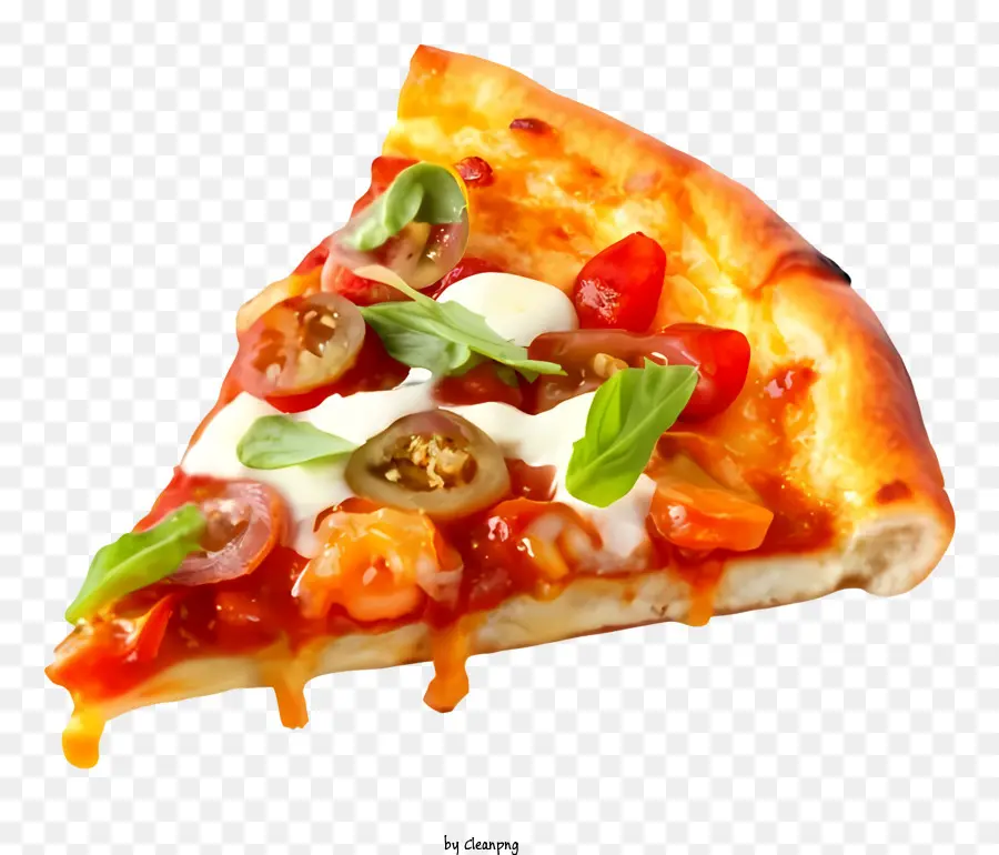 Tranche De Pizza，Tomates En Tranches PNG