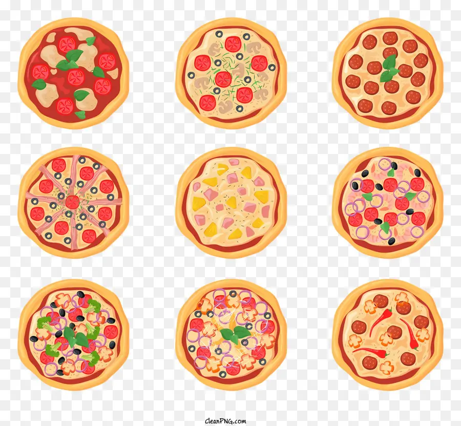 Garnitures De Pizza，Pizza PNG