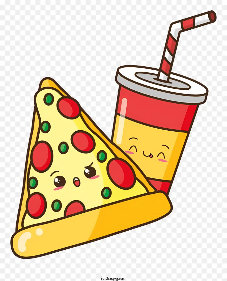 Pizza，Pizza Et Boisson PNG