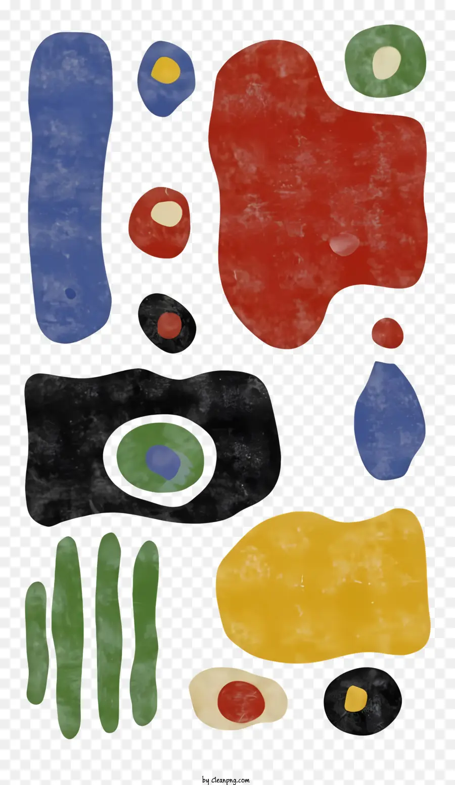 L'art Abstrait，Cercles Colorés PNG