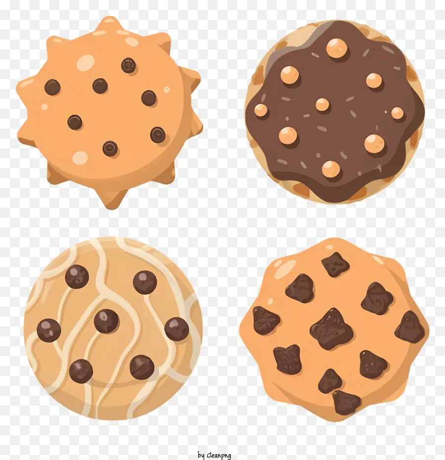 Biscuits Aux Pépites De Chocolat，Cookies PNG