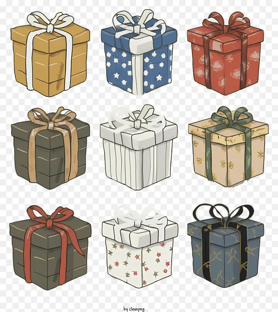 Boîtes Cadeau，Cadeaux De Noël PNG
