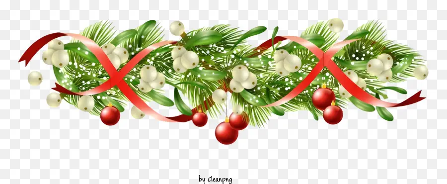 Couronne，Guirlande De Noël PNG