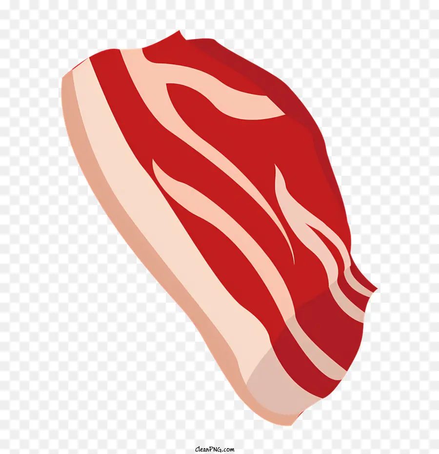 Bacon，Rayures Rouges Et Blanches PNG