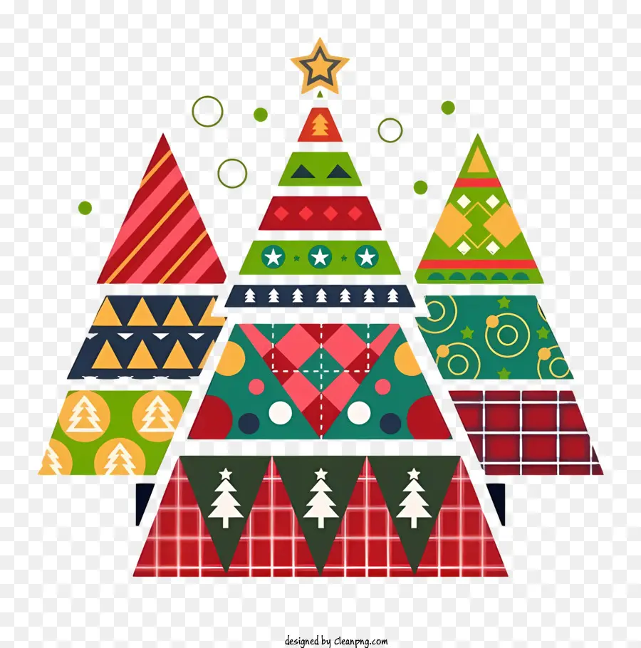 Arbre De Noël，Arbres De Noël Colorés PNG