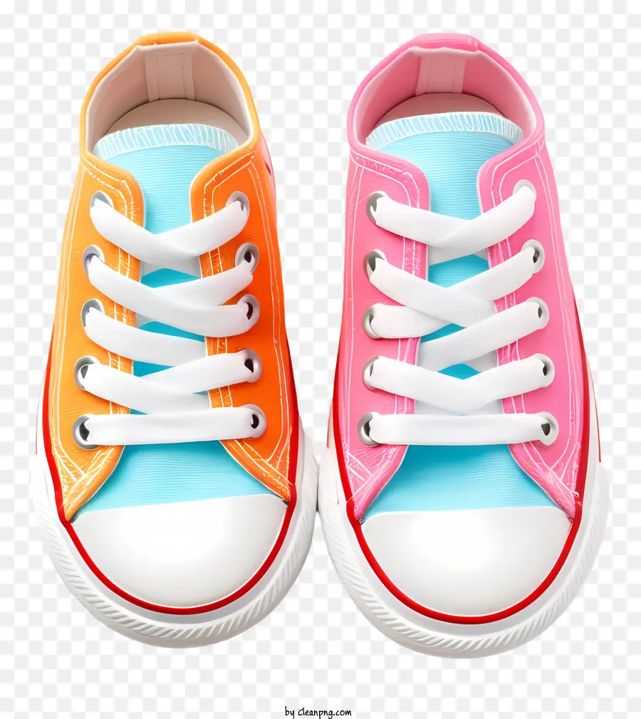Chaussures Pour Enfants，Lacets Colorés PNG