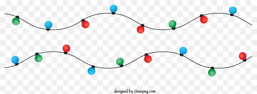 Les Lumières De Noël，Des Lumières Colorées PNG