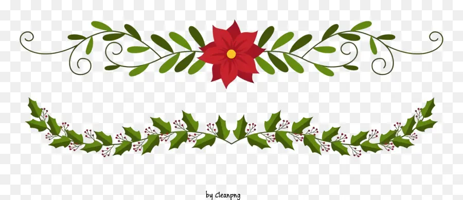 Couronne，Poinsettia PNG