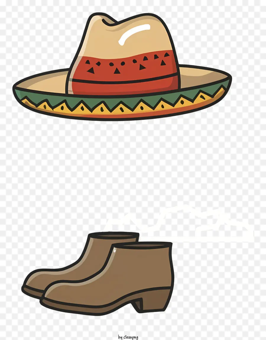 Chapeau，Sombrero Et Bottes PNG