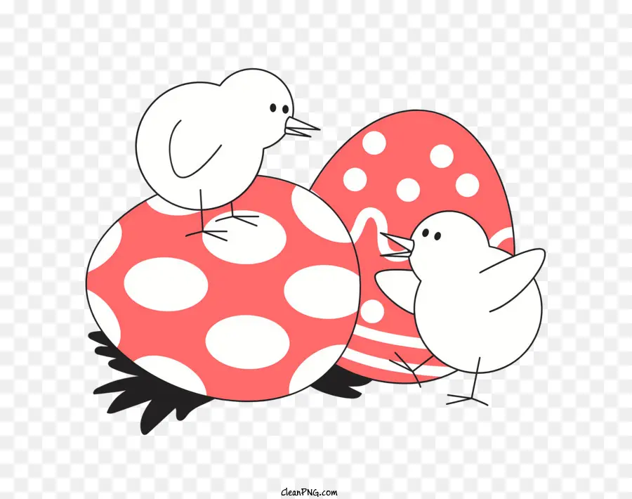 Dessin，Poussins Et œufs PNG