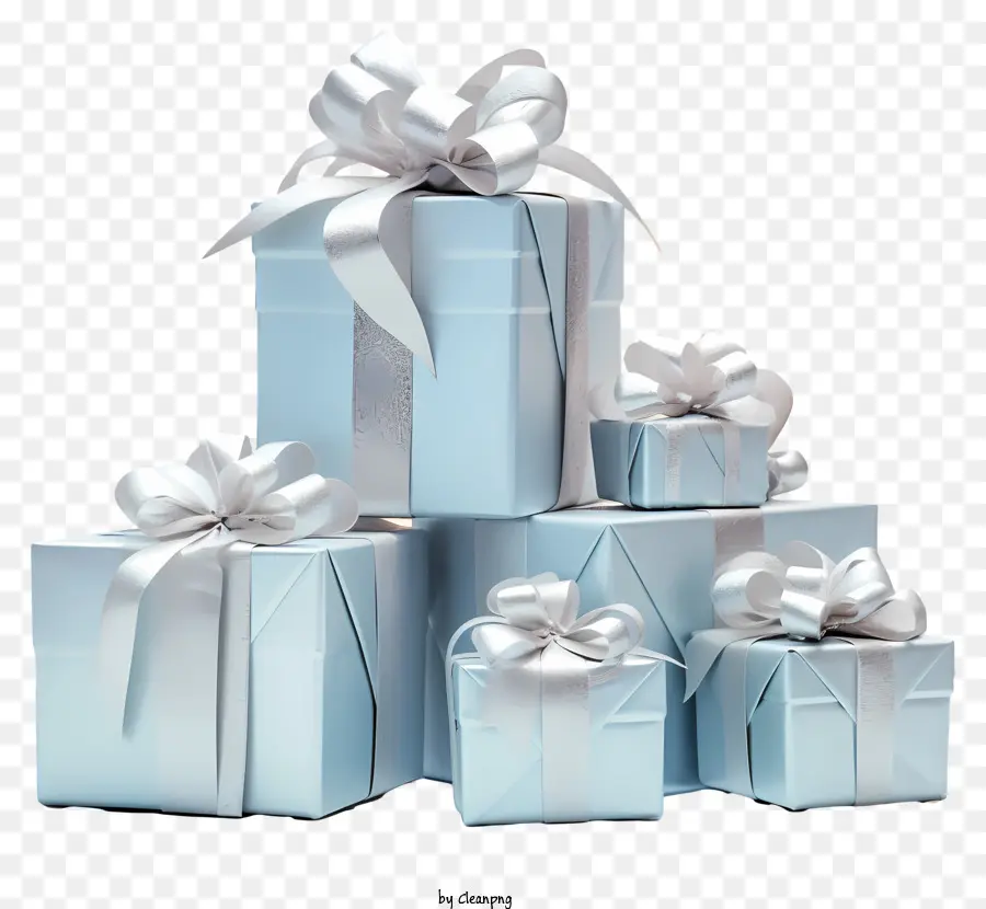 Emballage Cadeau，Pile De Coffre Cadeaux PNG