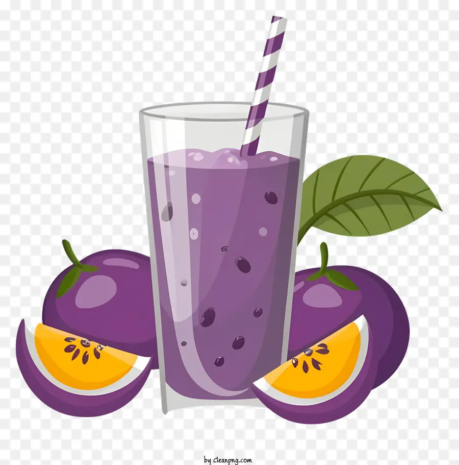 Boisson Aux Fruits，Jus Violet PNG