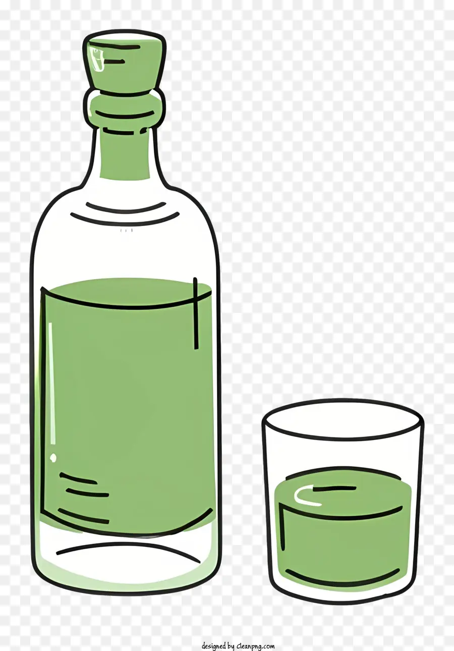 Liquide Vert，Bouteille D'eau PNG