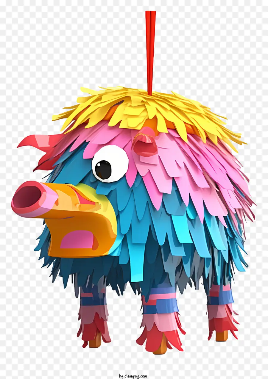 Animal En Peluche，Piñata Colorée PNG