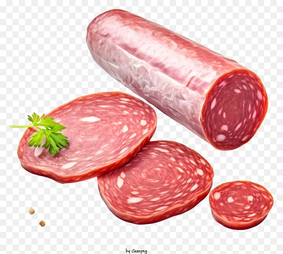 Viandes Salées，Saucisse Tranchée PNG