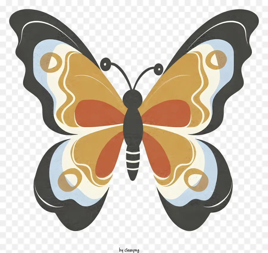 Papillon，Les Motifs Colorés PNG