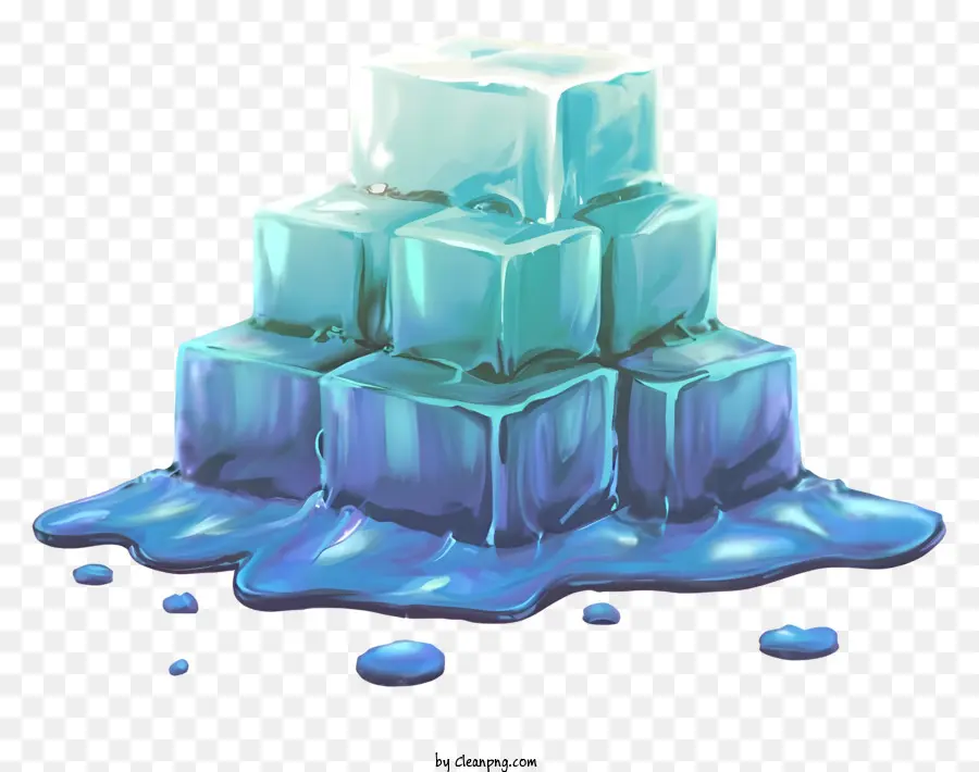 Sculpture De Glace，Blocs De Glace PNG