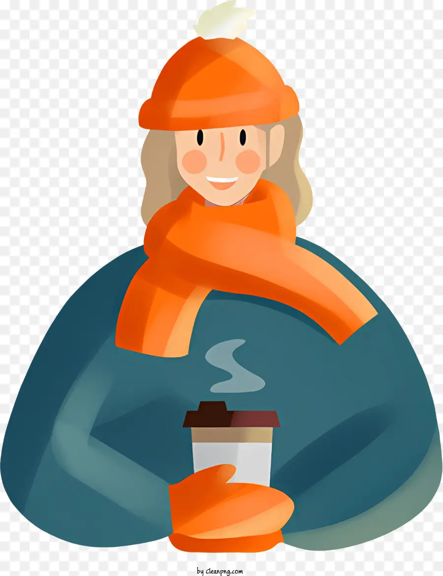 Café，Fille D'hiver PNG