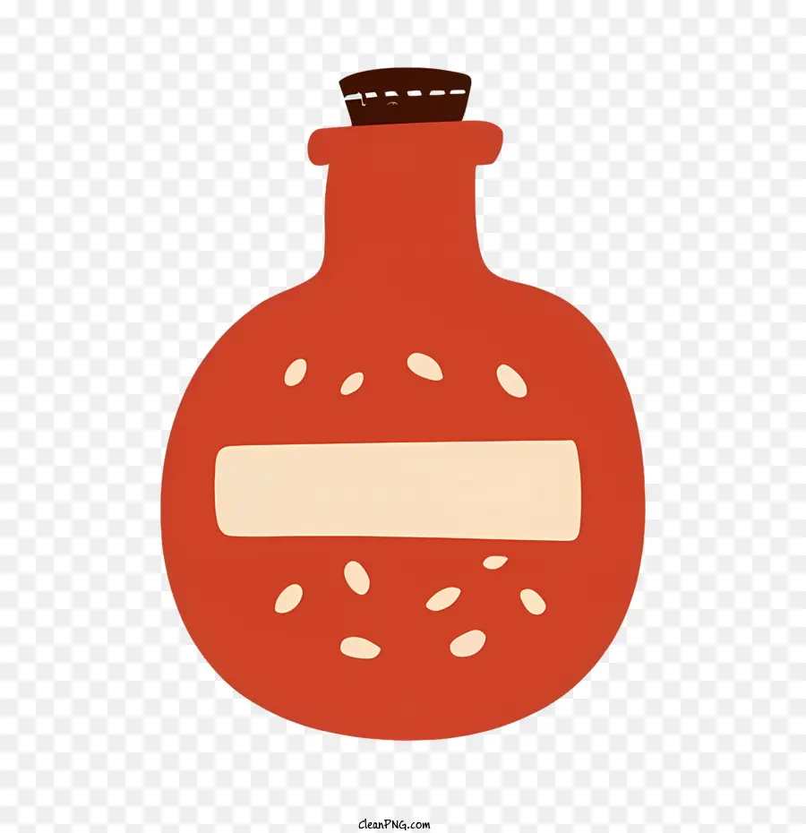 Bouteille De Santé，Rouge PNG