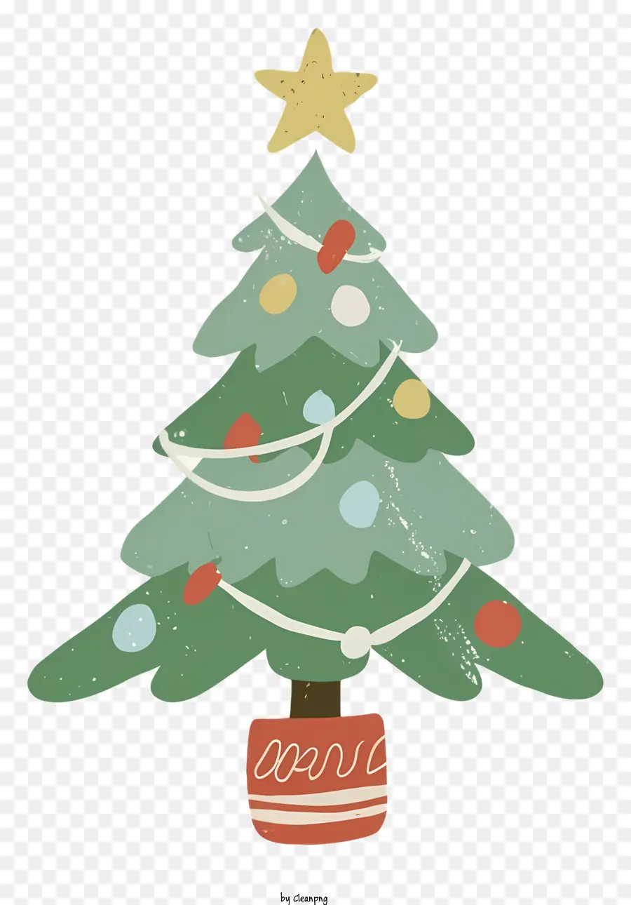 Arbre De Noël，Étoile PNG