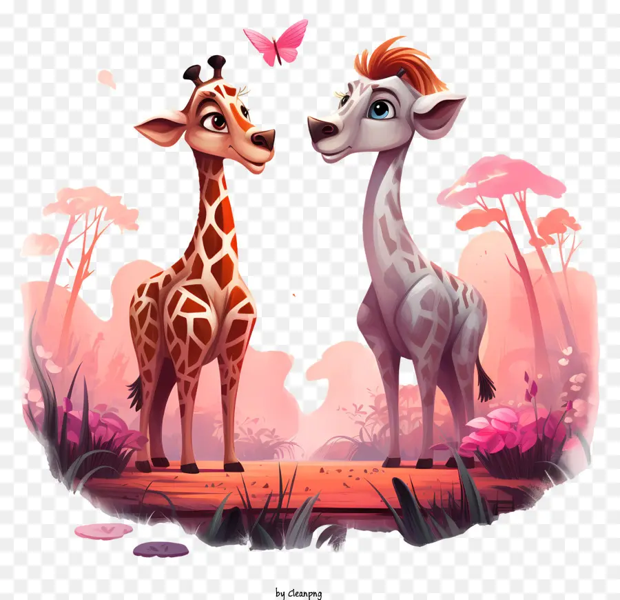 Girafe De Dessin Animé，Girafes PNG