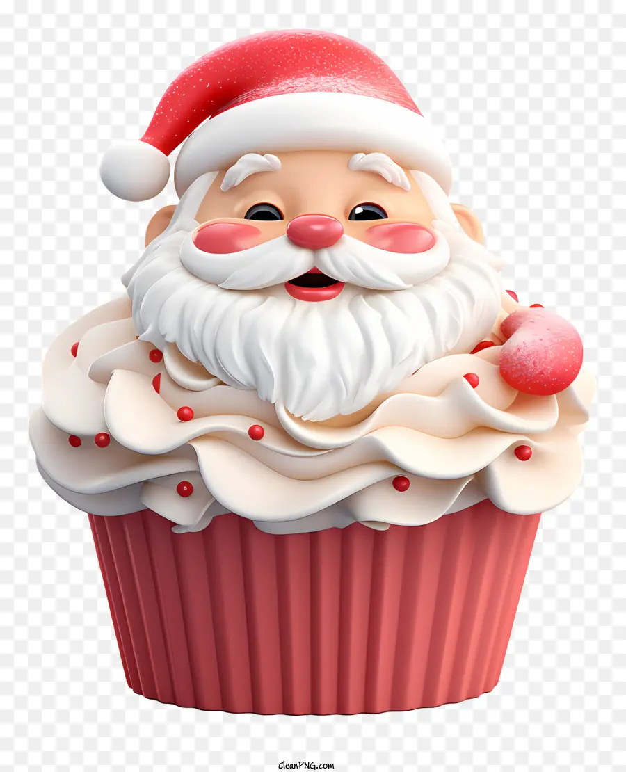 Cupcake，Le Père Noël PNG