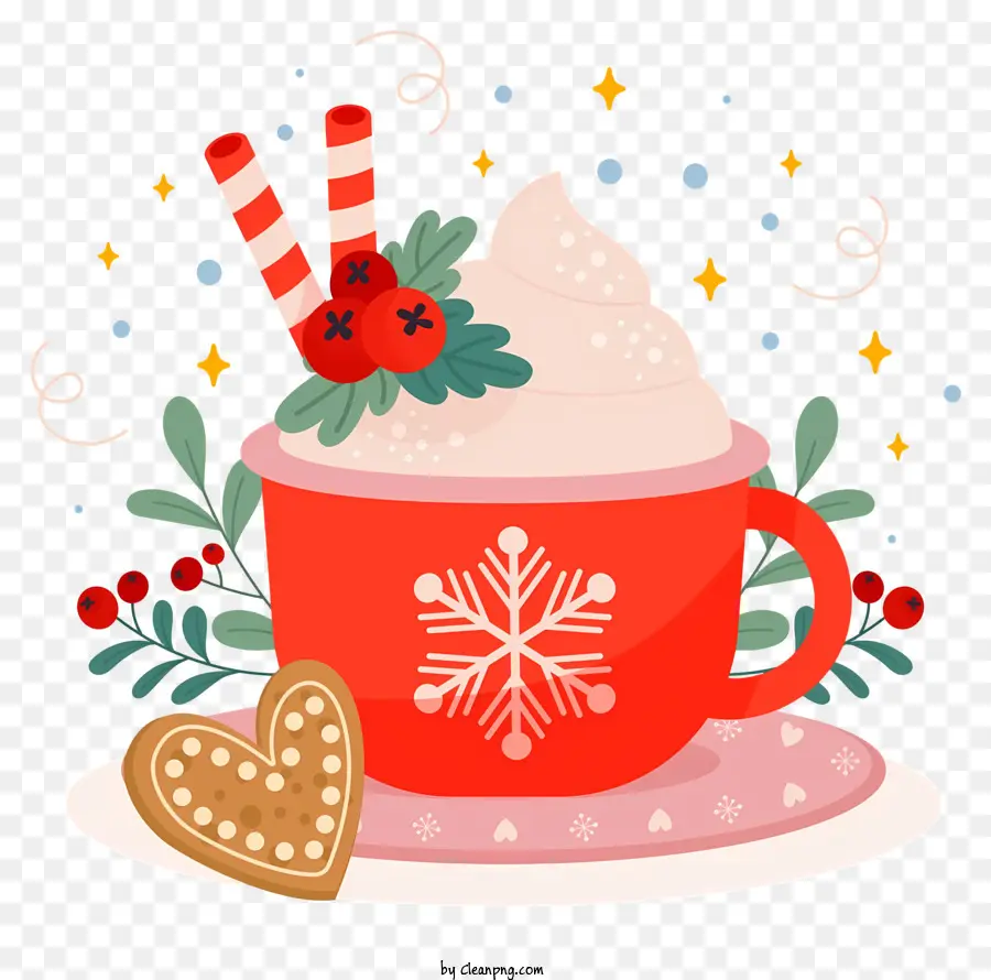 Coupe Rouge，Chocolat Chaud PNG