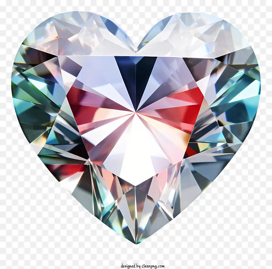 Pierre Précieuse En Forme De Coeur，Diamant Coloré PNG