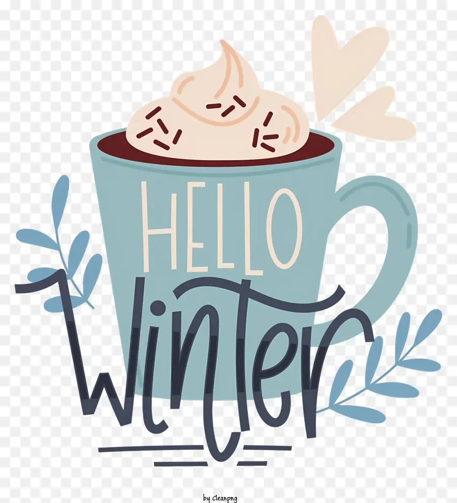 Chocolat Chaud，Bonjour Tasse D'hiver PNG