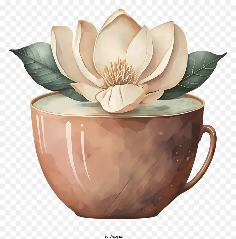 Tasse à Thé，Fleur En Tasse PNG