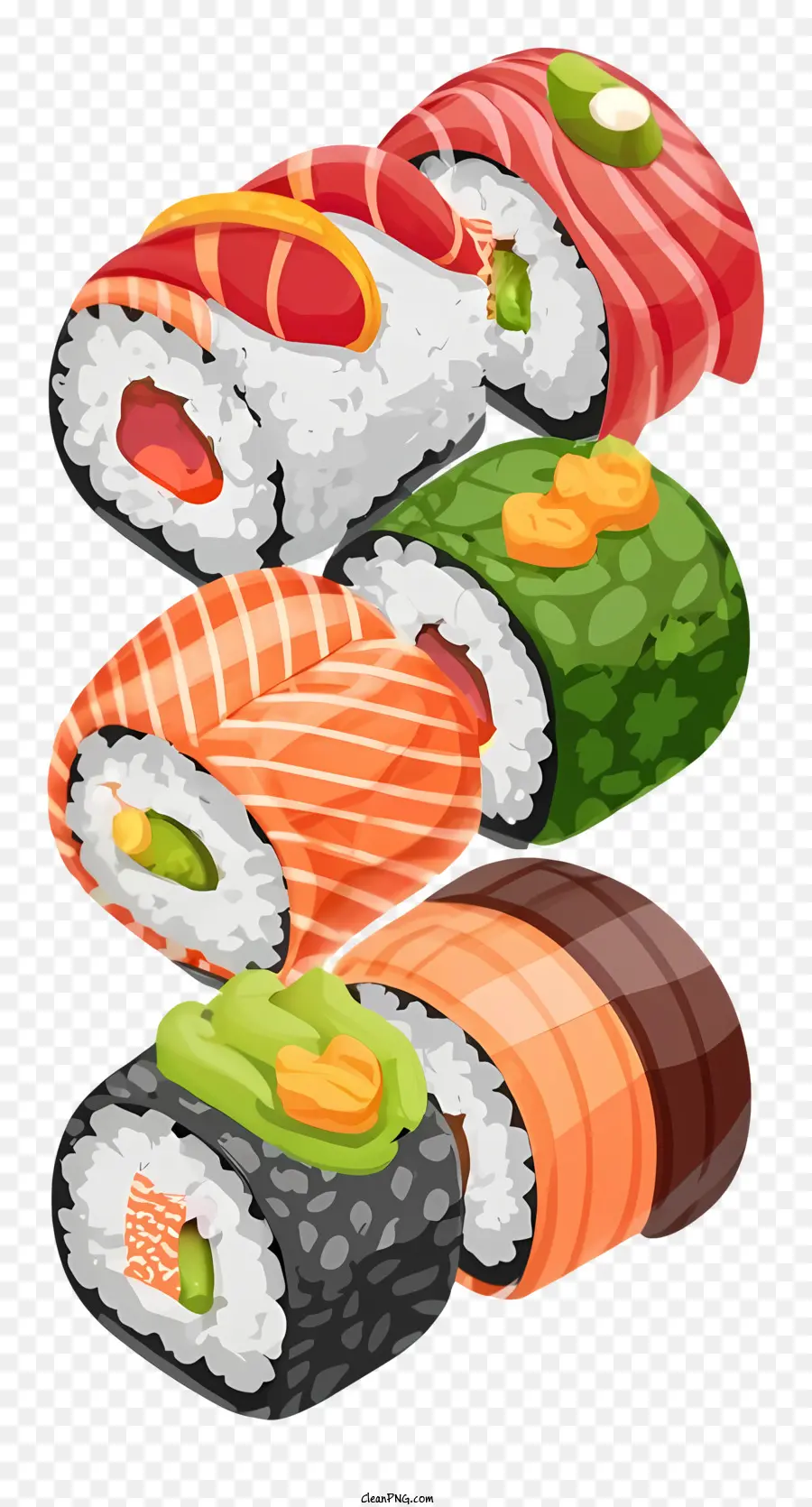 Sushi，Saumon PNG