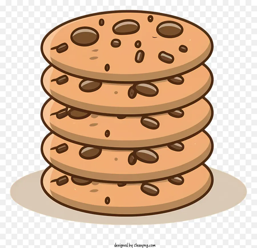 Les Cookies，Cookies Aux Pépites De Chocolat PNG