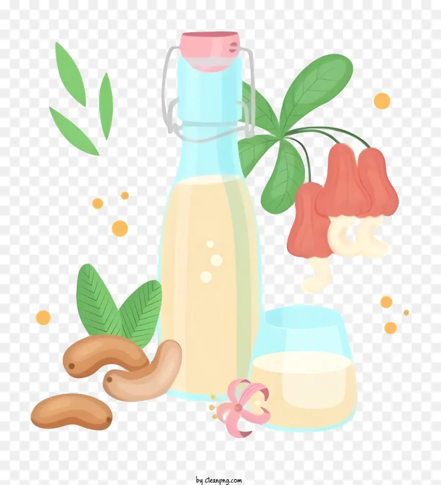 Le Lait Biologique，Verre De Lait PNG