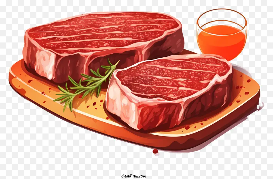 Steaks Crus，Viande PNG